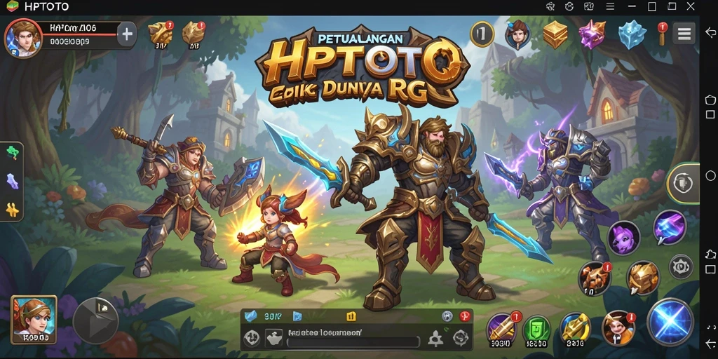 Tampilan gameplay RPG yang menarik dan penuh aksi.