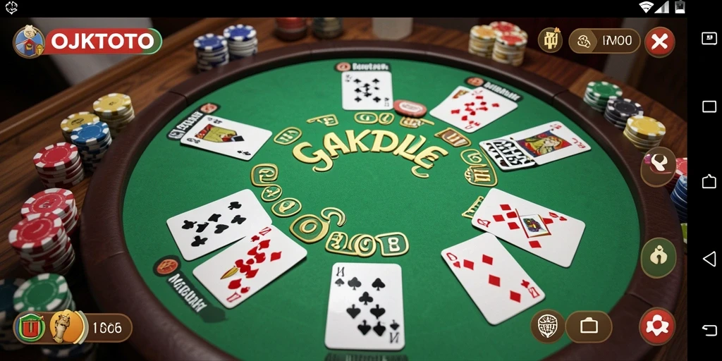 Tampilan gameplay Gaple yang seru dan interaktif di OJKTOTO.