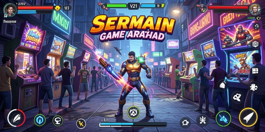 Tampilan menarik dari gameplay seru V21 yang menantang.