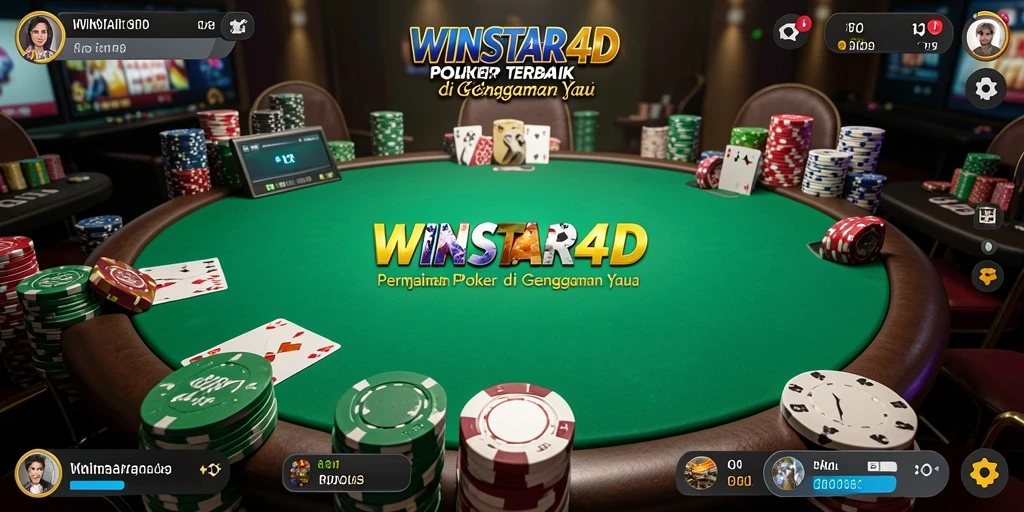 Screenshot gameplay WINSTAR4D menampilkan keseruan permainan Poker.